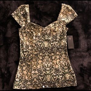 GUESS snake print top